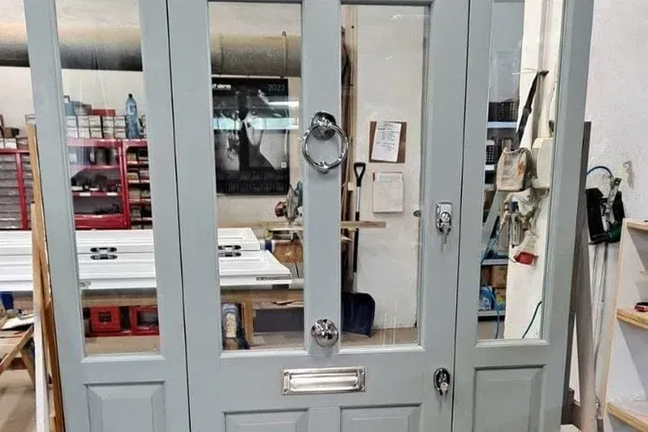 Bespoke timber doors made by Windows Store Ltd for a London home