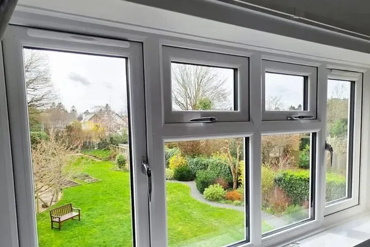 Timber tilt and turn windows in a London home, made by Windows Store Ltd